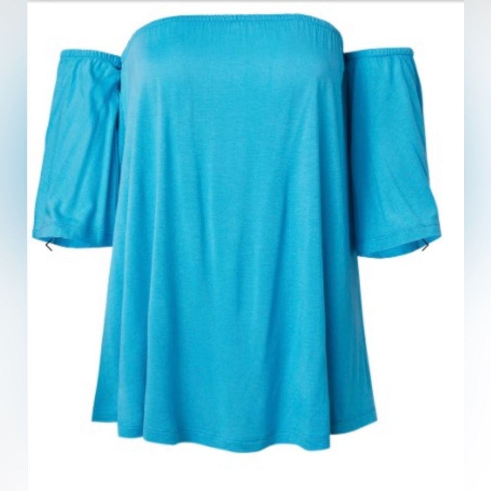 Venus Blue Off-Shoulder Women's Top